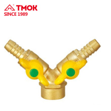Brass Fitting 1/2 inch high pressure full port and forged blasting nickel-plating CE approved NPT threaded connection in TMOK